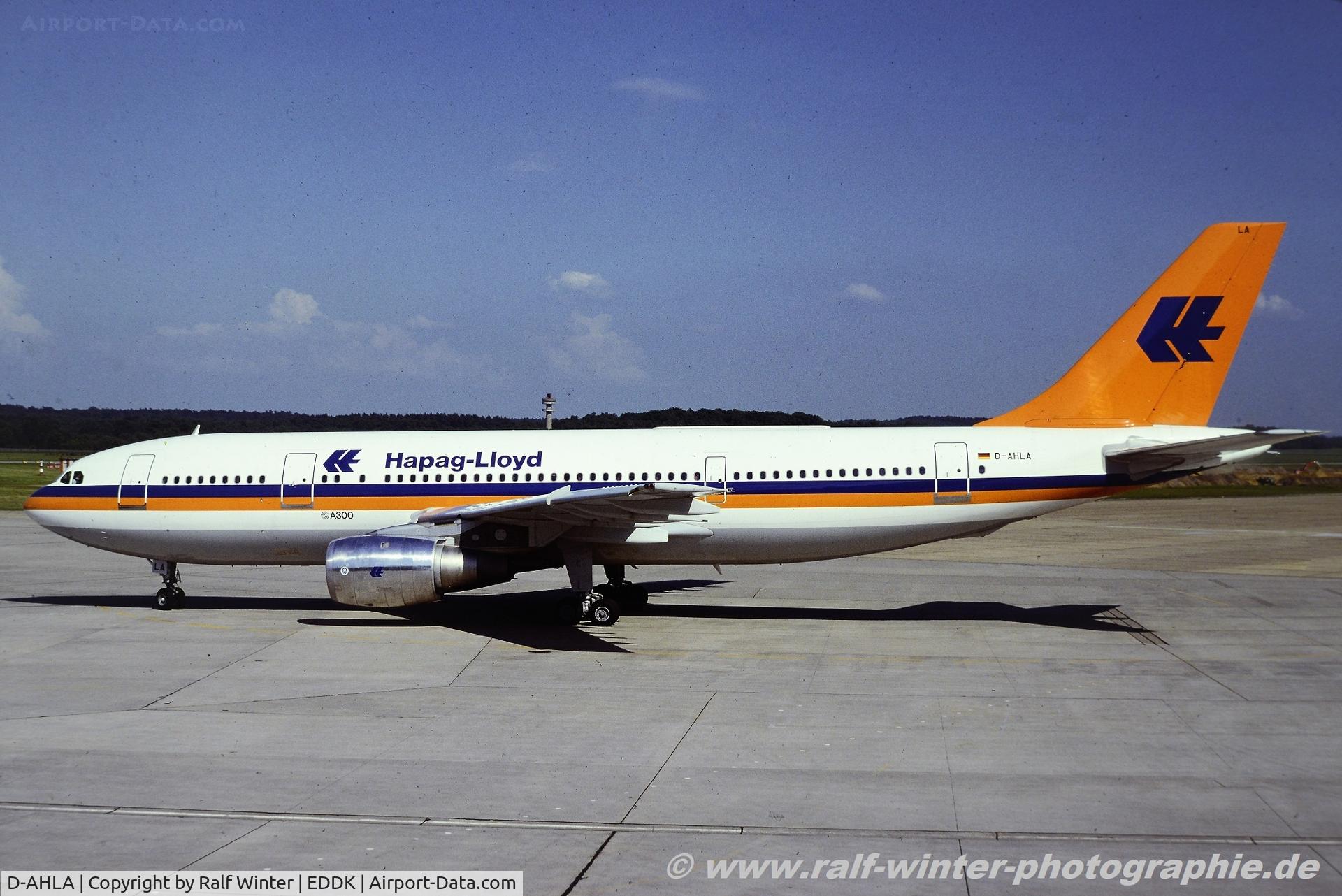 D-AHLA, 1979 Airbus A300B4-103 C/N 064, Airbus A300B4-103 - HF HFL Hapag Lloyd Flug - 064 - D-AHLA - 06.1979 - CGN