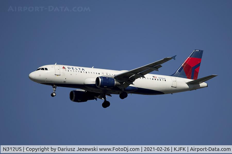 N312US, 1990 Airbus A320-211 C/N 152, Airbus A320-211 - Delta Air Lines  C/N 152, N312US