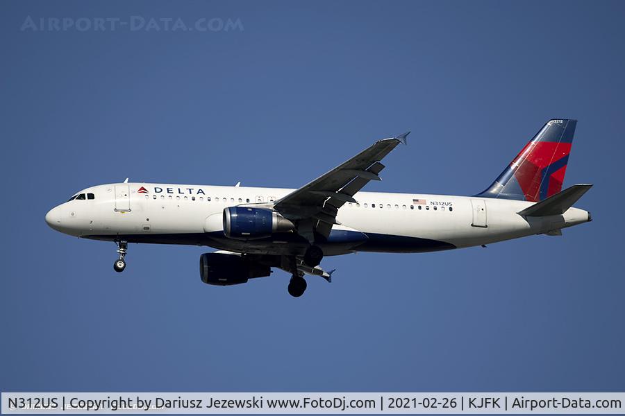 N312US, 1990 Airbus A320-211 C/N 152, Airbus A320-211 - Delta Air Lines  C/N 152, N312US