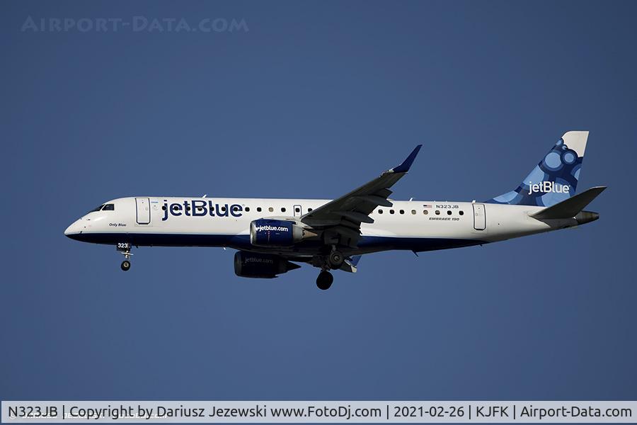 N323JB, Embraer ERJ-190-100 IGW 190AR C/N 19000384, Embraer ERJ-190AR 