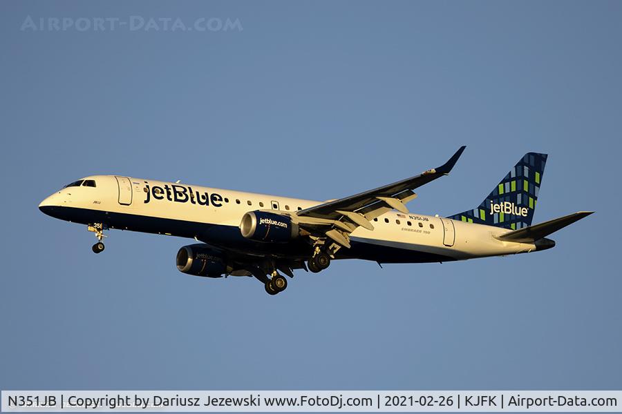 N351JB, 2012 Embraer E190 (ERJ-190-100) C/N 19000549, Embraer ERJ-190AR 