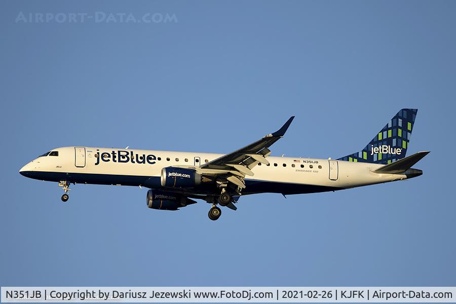 N351JB, 2012 Embraer E190 (ERJ-190-100) C/N 19000549, Embraer ERJ-190AR 
