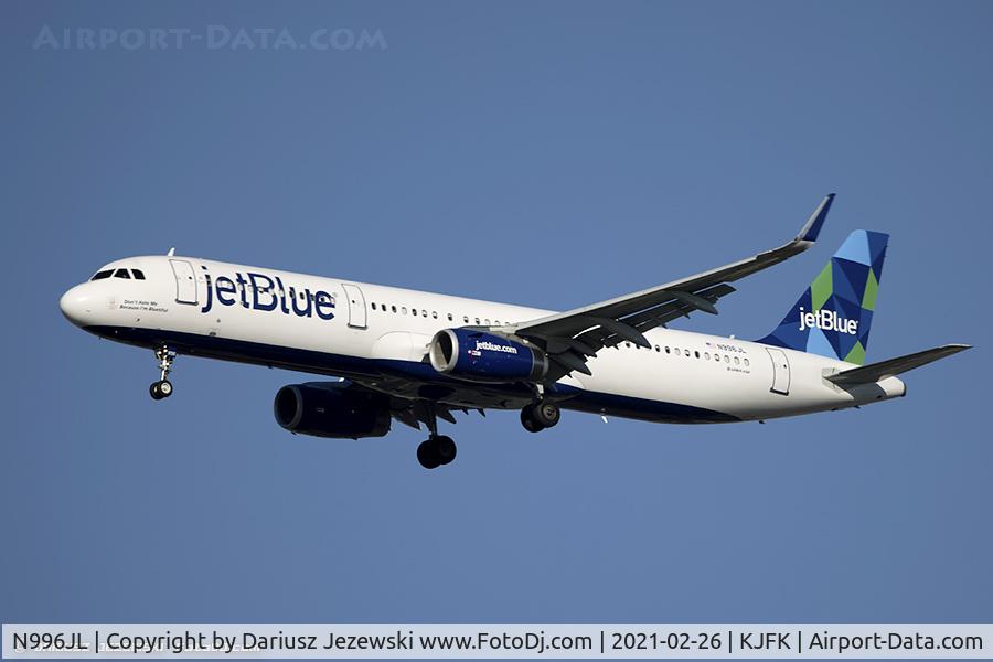 N996JL, 2018 Airbus A321-231 C/N 8342, Airbus A321-231(WL) 