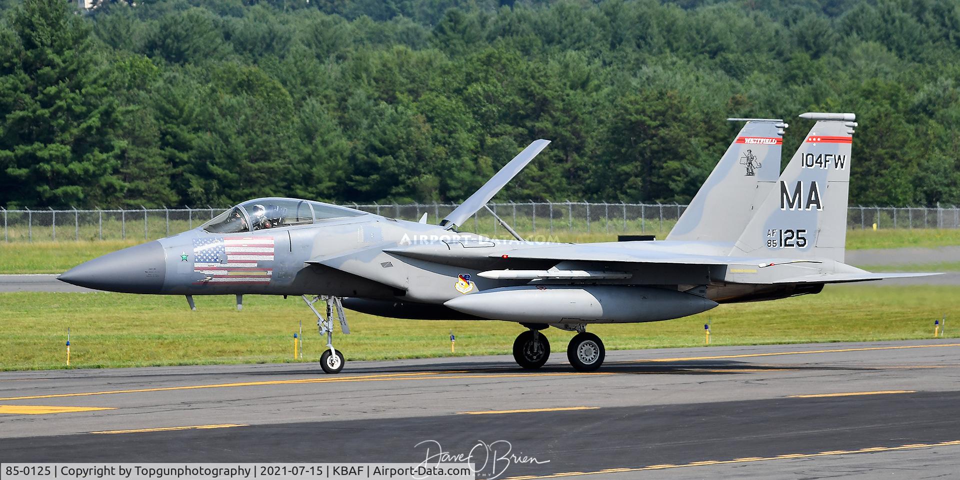 85-0125, 1986 McDonnell Douglas F-15C Eagle C/N 982/C367, Heading back to the barn.