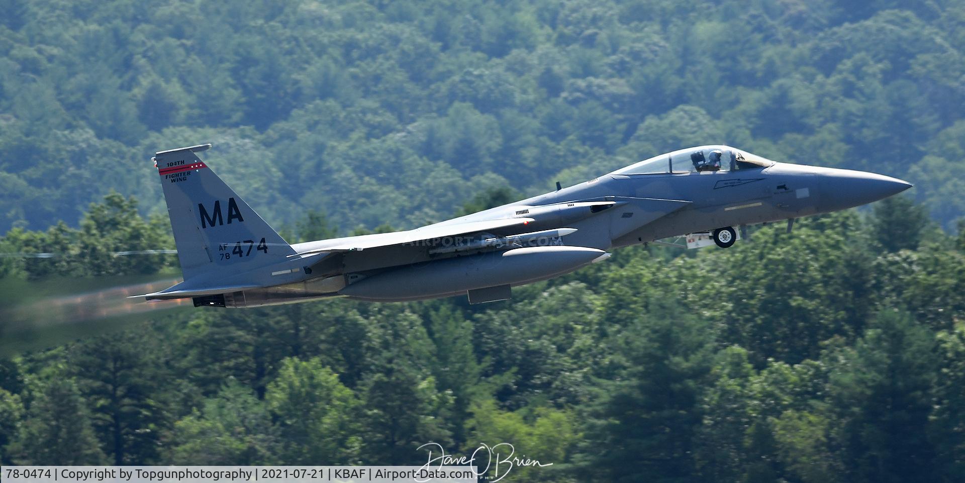 78-0474, McDonnell Douglas F-15C Eagle C/N 0453/C007, SLAM2 launching as an alert scramble out of Barnes