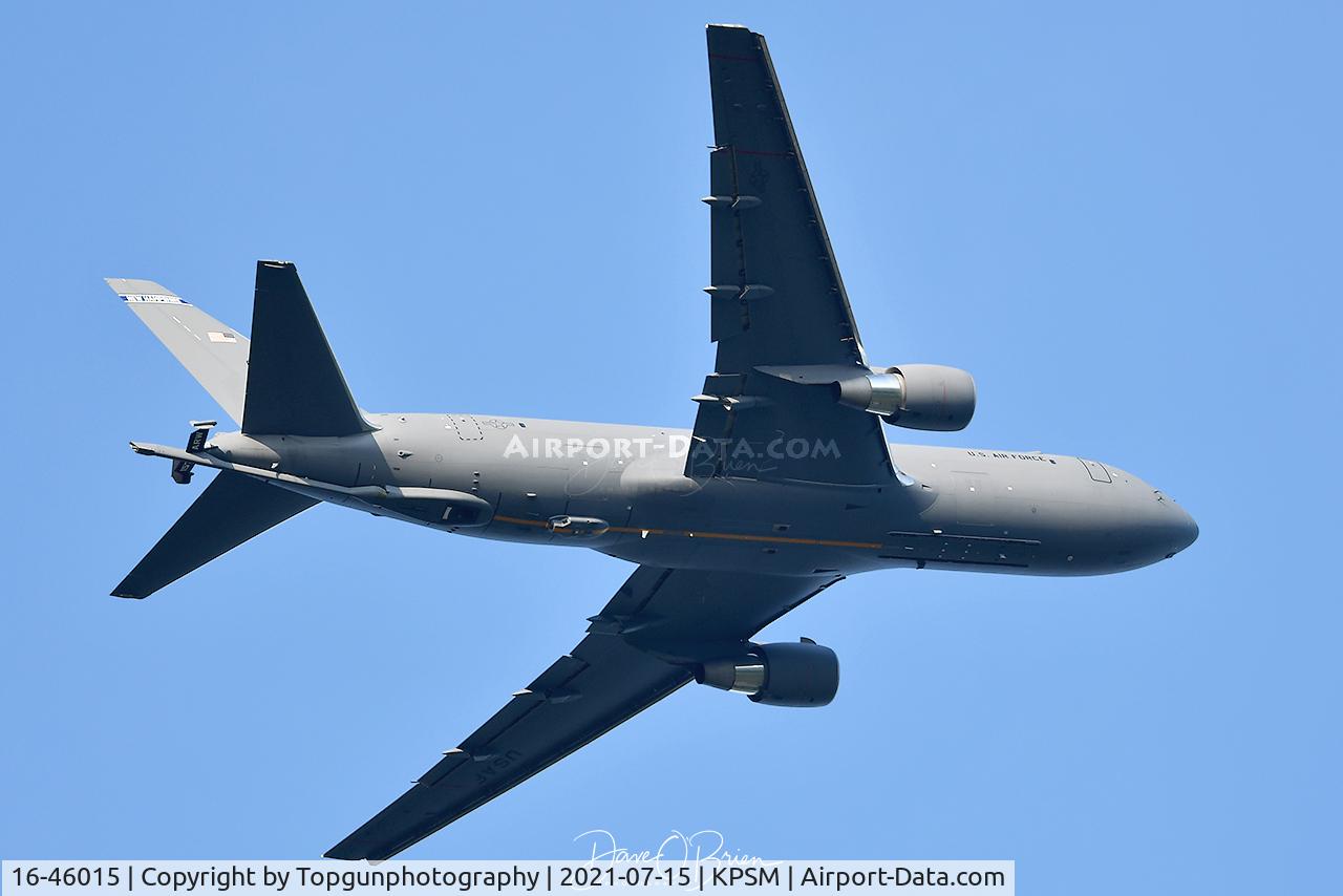 16-46015, 2019 Boeing KC-46A Pegasus C/N 34134, PACK83 departing RW16