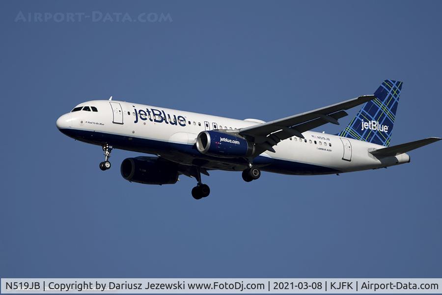 N519JB, 2001 Airbus A320-232 C/N 1398, Airbus A320-232 