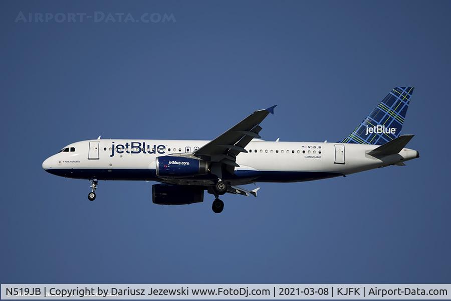 N519JB, 2001 Airbus A320-232 C/N 1398, Airbus A320-232 