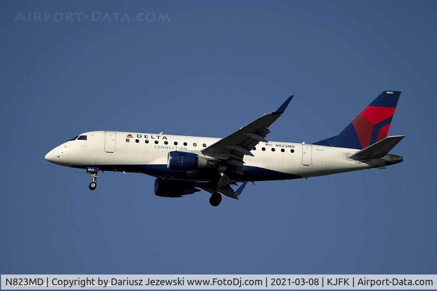 N823MD, 2005 Embraer 170SU (ERJ-170-100SU) C/N 17000044, Embraer ERJ-170-100SU - Delta Connection (Republic Airlines)  C/N 17000044, N823MD