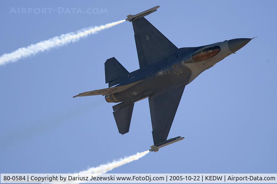 80-0584, General Dynamics F-16A Fighting Falcon C/N 61-305, F-16A Fighting Falcon 80-0584 ED from 416th FLTS 
