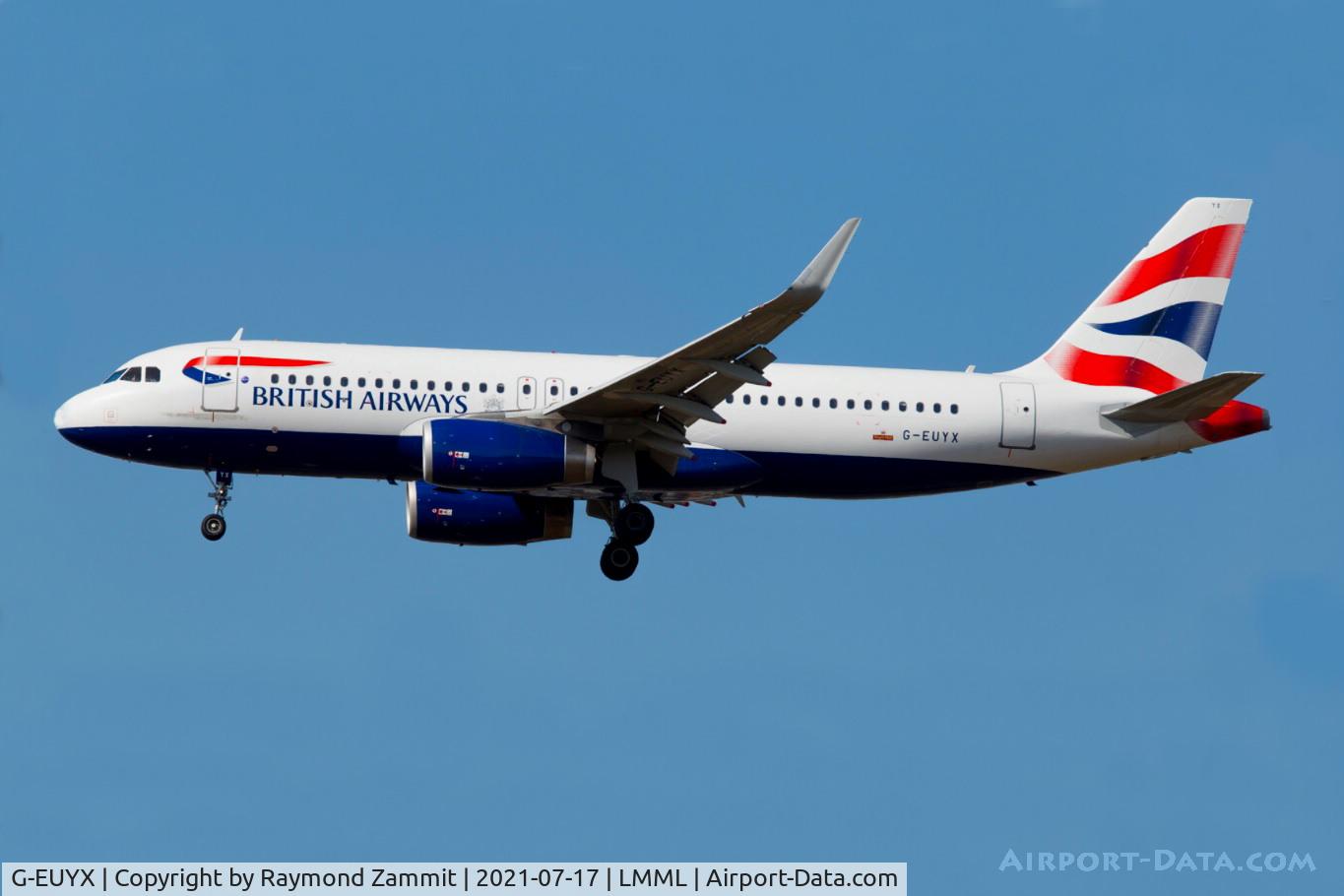G-EUYX, 2014 Airbus A320-232 C/N 6155, A320 G-EUYX British Airways