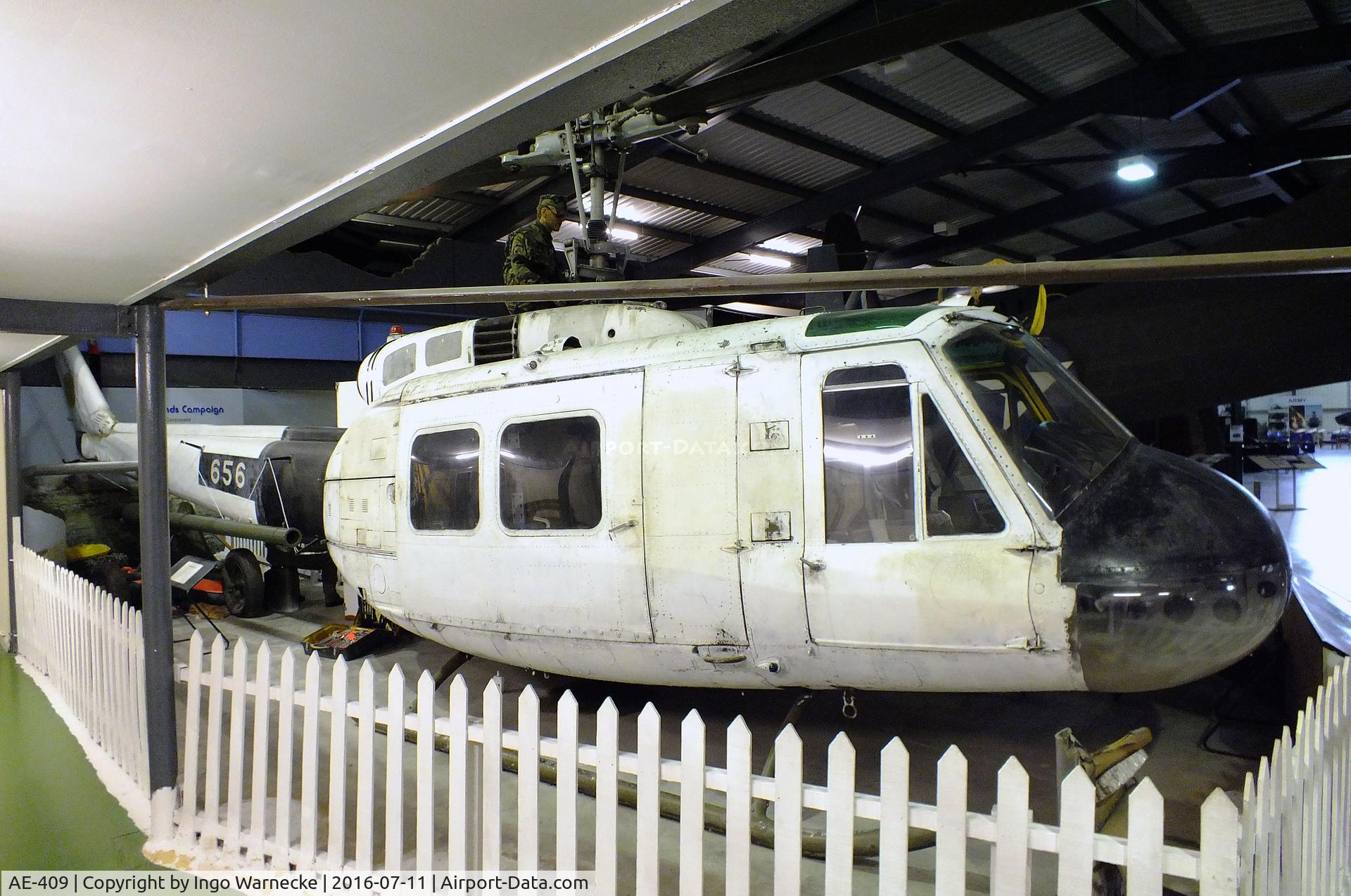 AE-409, 1972 Bell UH-1H Iroquois C/N 13205, Bell UH-1H Iroquois at the Museum of Army Flying, Middle Wallop