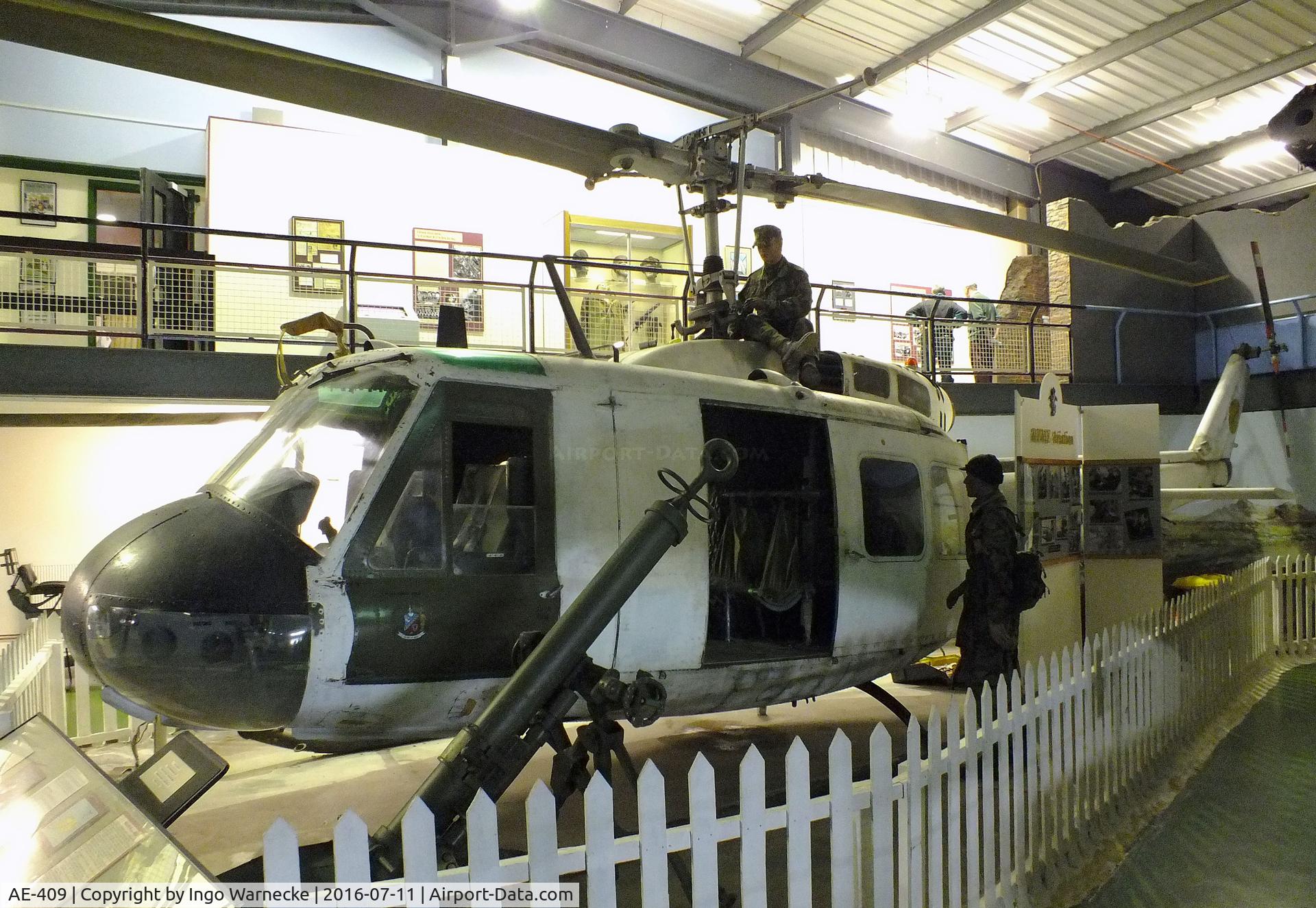 AE-409, 1972 Bell UH-1H Iroquois C/N 13205, Bell UH-1H Iroquois at the Museum of Army Flying, Middle Wallop