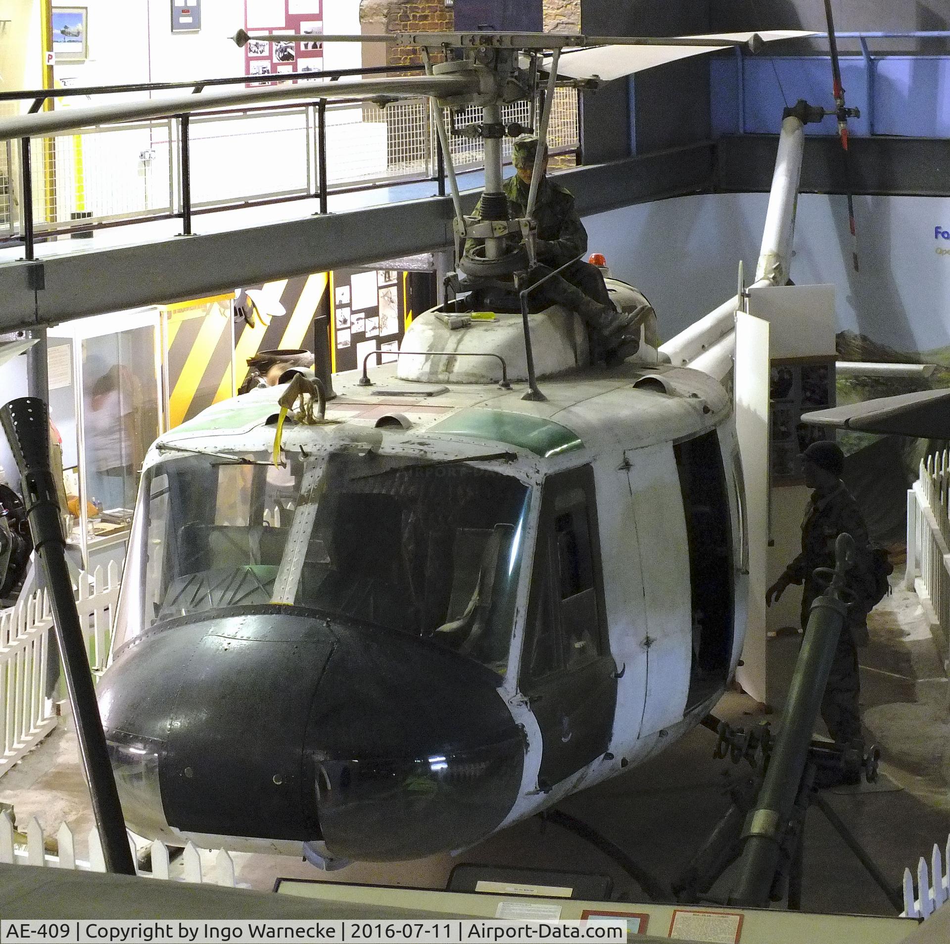 AE-409, 1972 Bell UH-1H Iroquois C/N 13205, Bell UH-1H Iroquois at the Museum of Army Flying, Middle Wallop