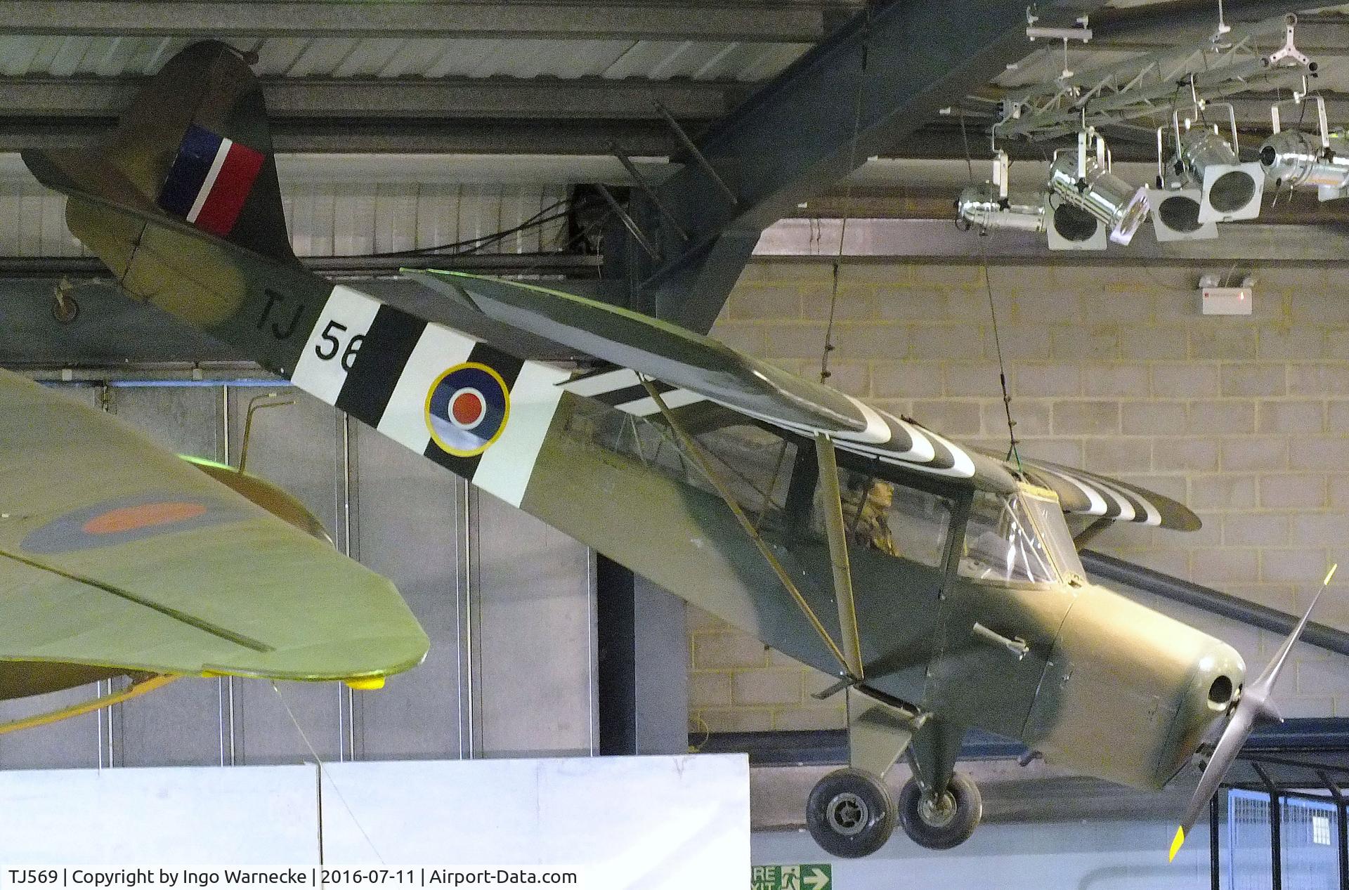 TJ569, 1945 Taylorcraft J Auster 5 C/N 1579, Taylorcraft J Auster 5 at the Museum of Army Flying, Middle Wallop