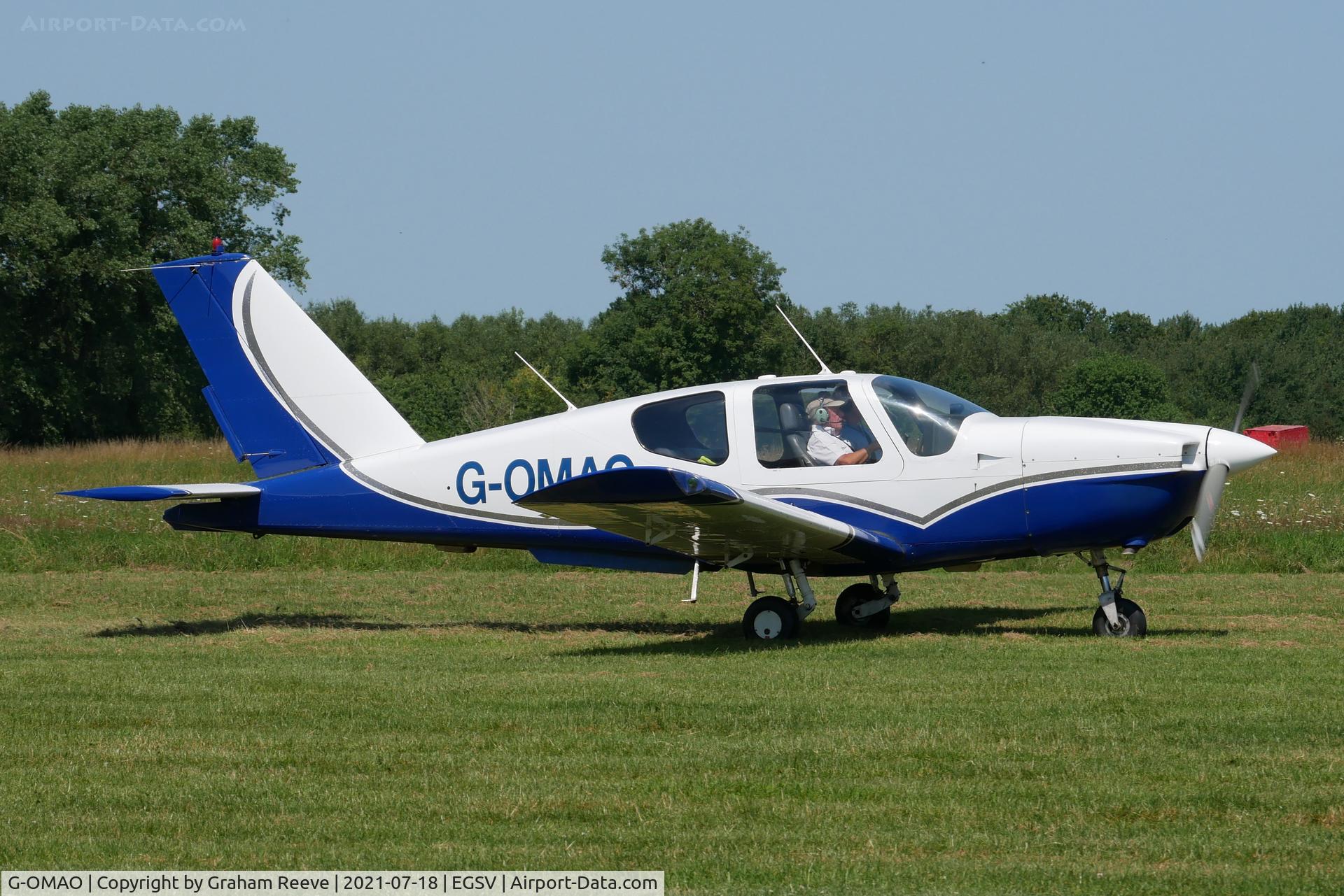 G-OMAO, 1983 Socata TB-20 Trinidad C/N 378, Just landed at Old Buckenham.