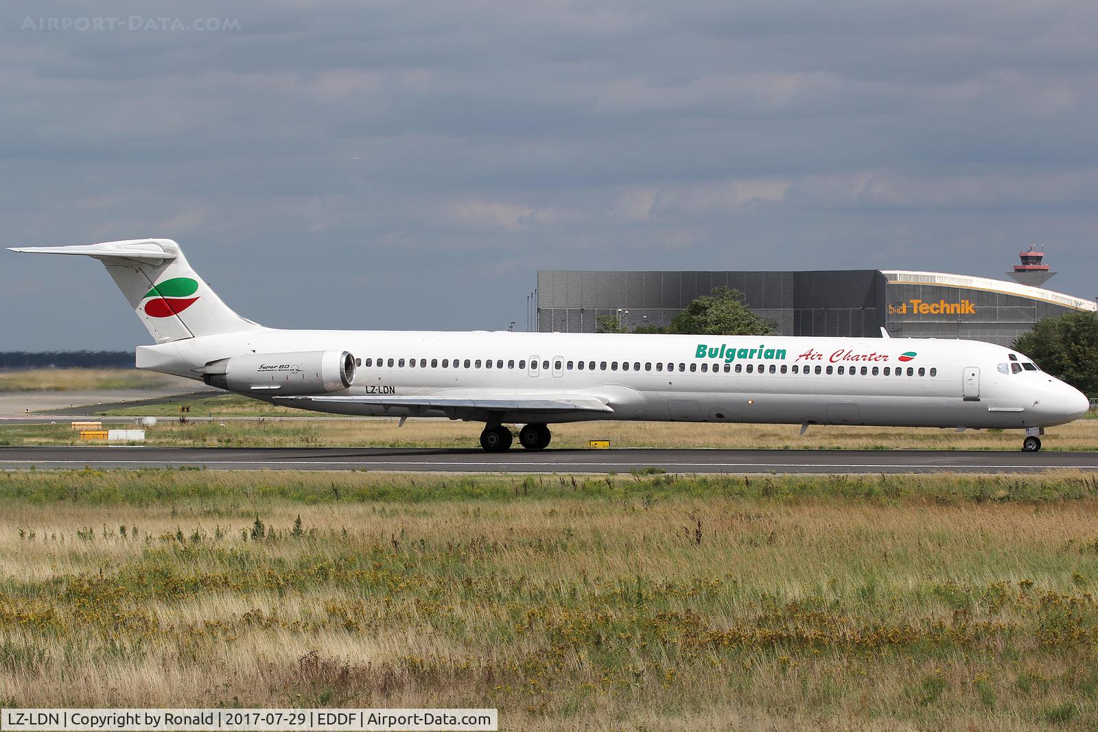 LZ-LDN, 1993 McDonnell Douglas MD-82 (DC-9-82) C/N 53216, at fra