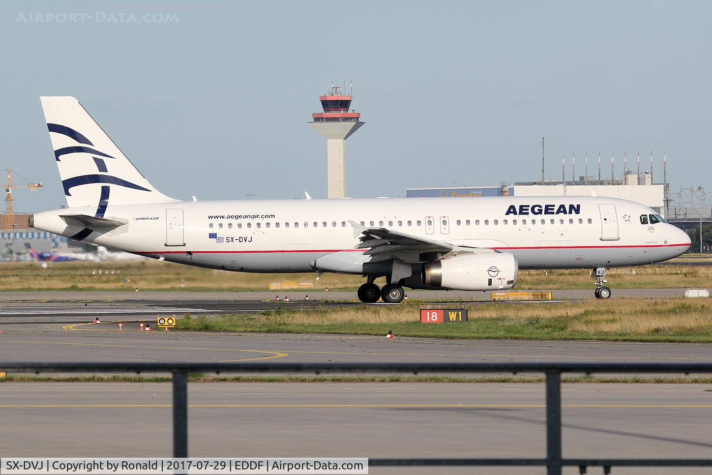 SX-DVJ, 2007 Airbus A320-232 C/N 3365, at fra