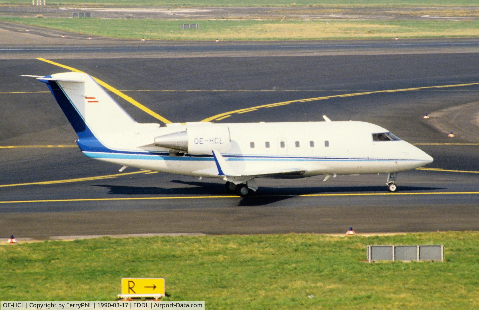 OE-HCL, 1985 Canadair Challenger 601 (CL-600-2A12) C/N 3045, Viennair CL601 departing