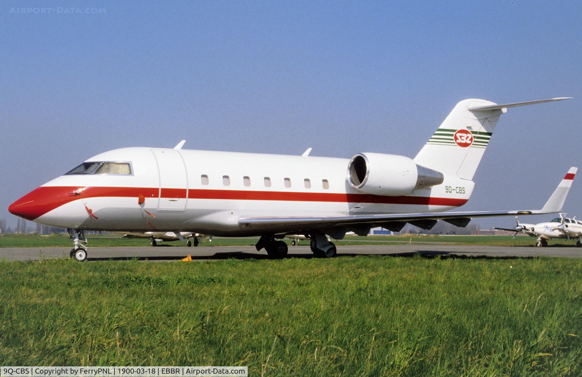 9Q-CBS, 1988 Canadair Challenger 601-3A (CL-600-2B16) C/N 5018, SCIBE Airlift CL601 parked