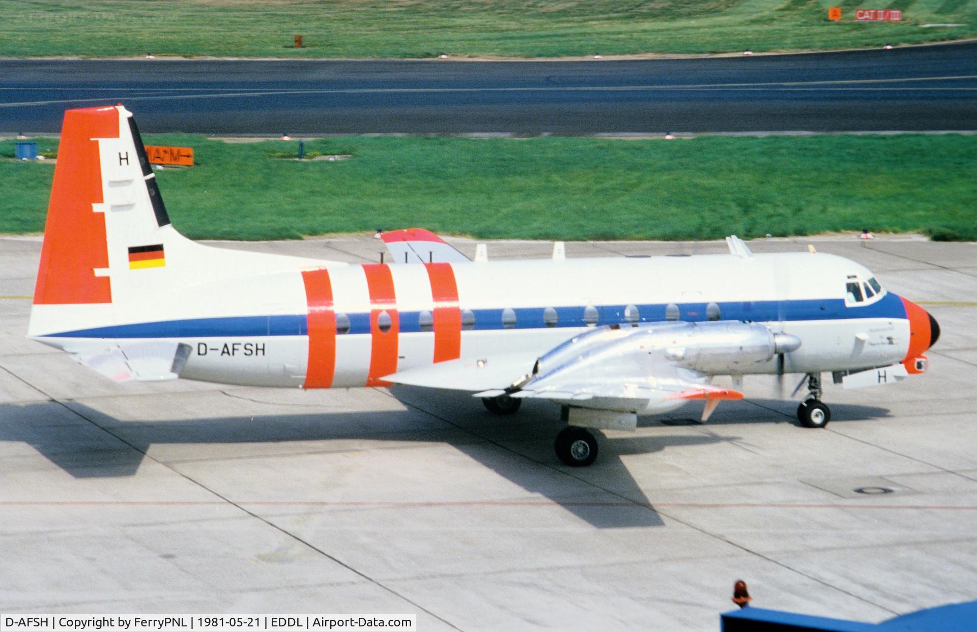 D-AFSH, 1975 Hawker Siddeley HS 748 Series 2A C/N 1725, BFS HS748