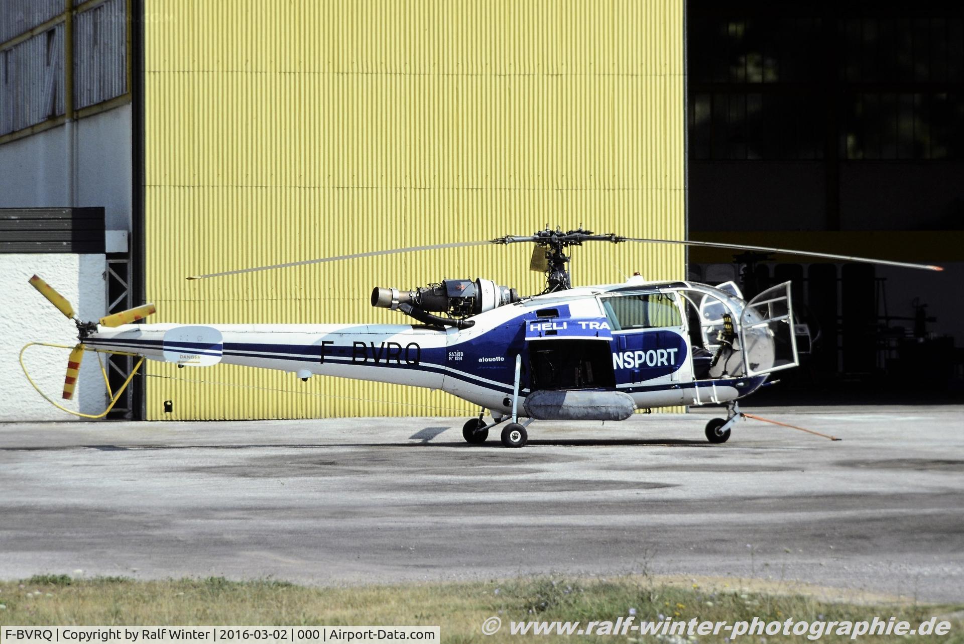 F-BVRQ, Eurocopter SA-319B Alouette III C/N 1991, Aerospatiale SA.319B Alouette III - Heli Transport - 1991 - F-BVRQ
