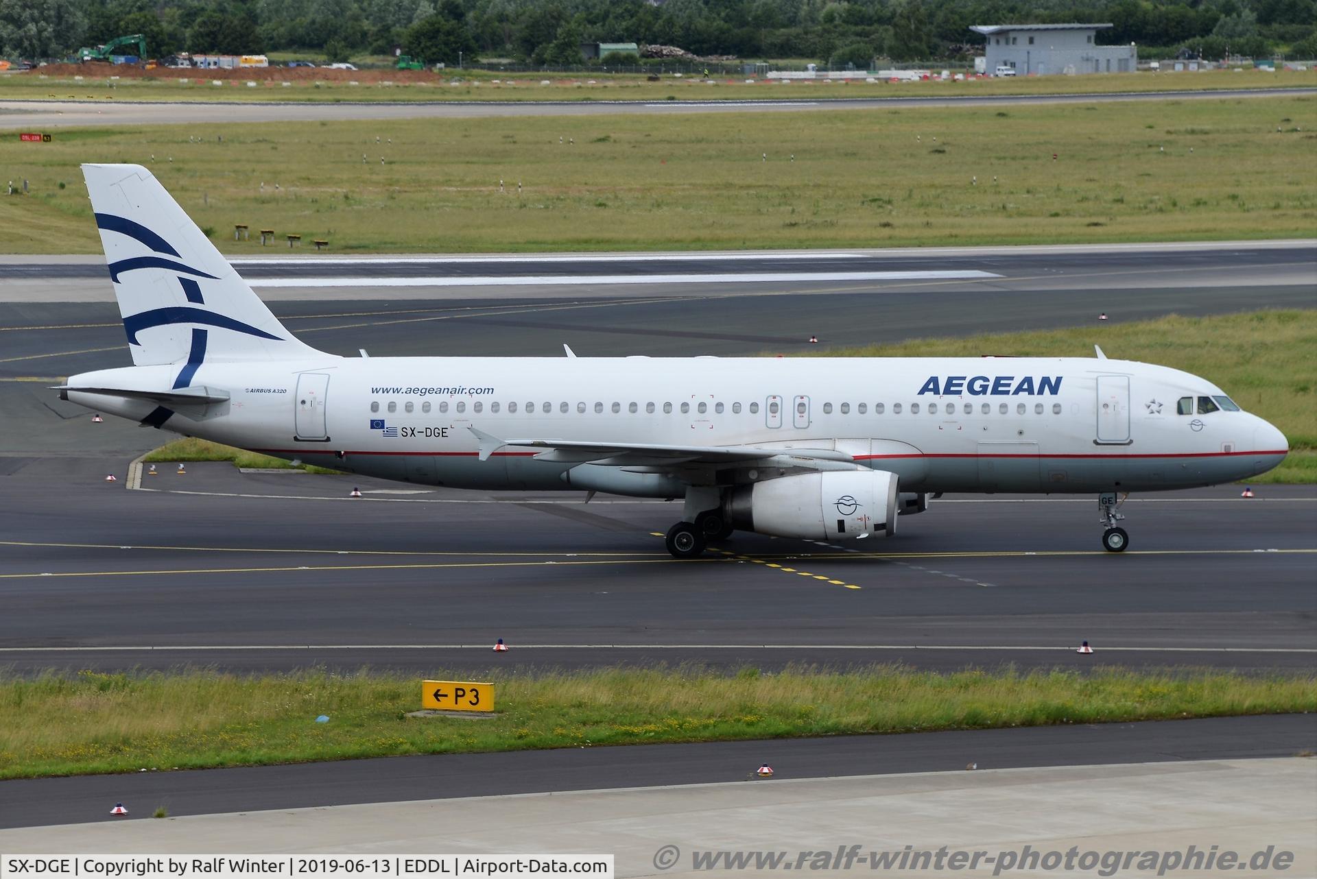SX-DGE, 2009 Airbus A320-232 C/N 3990, Airbus A320-232 - A3 AEE Aegean Airlines - 3990 - SX-DGE - 13.06.2019 - DUS
