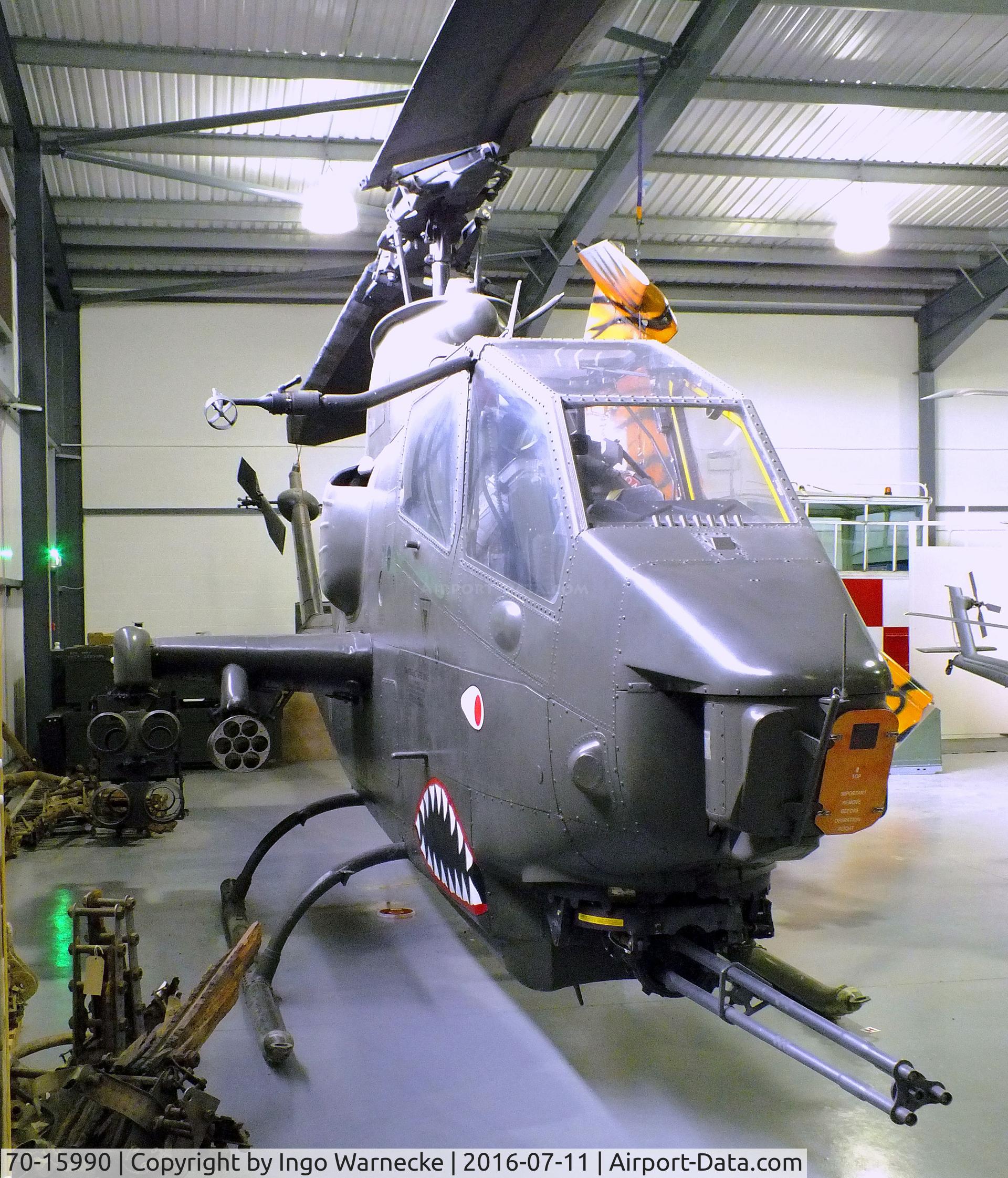 70-15990, 1970 Bell AH-1F Cobra C/N 20934, Bell AH-1F Cobra at the Museum of Army Flying, Middle Wallop