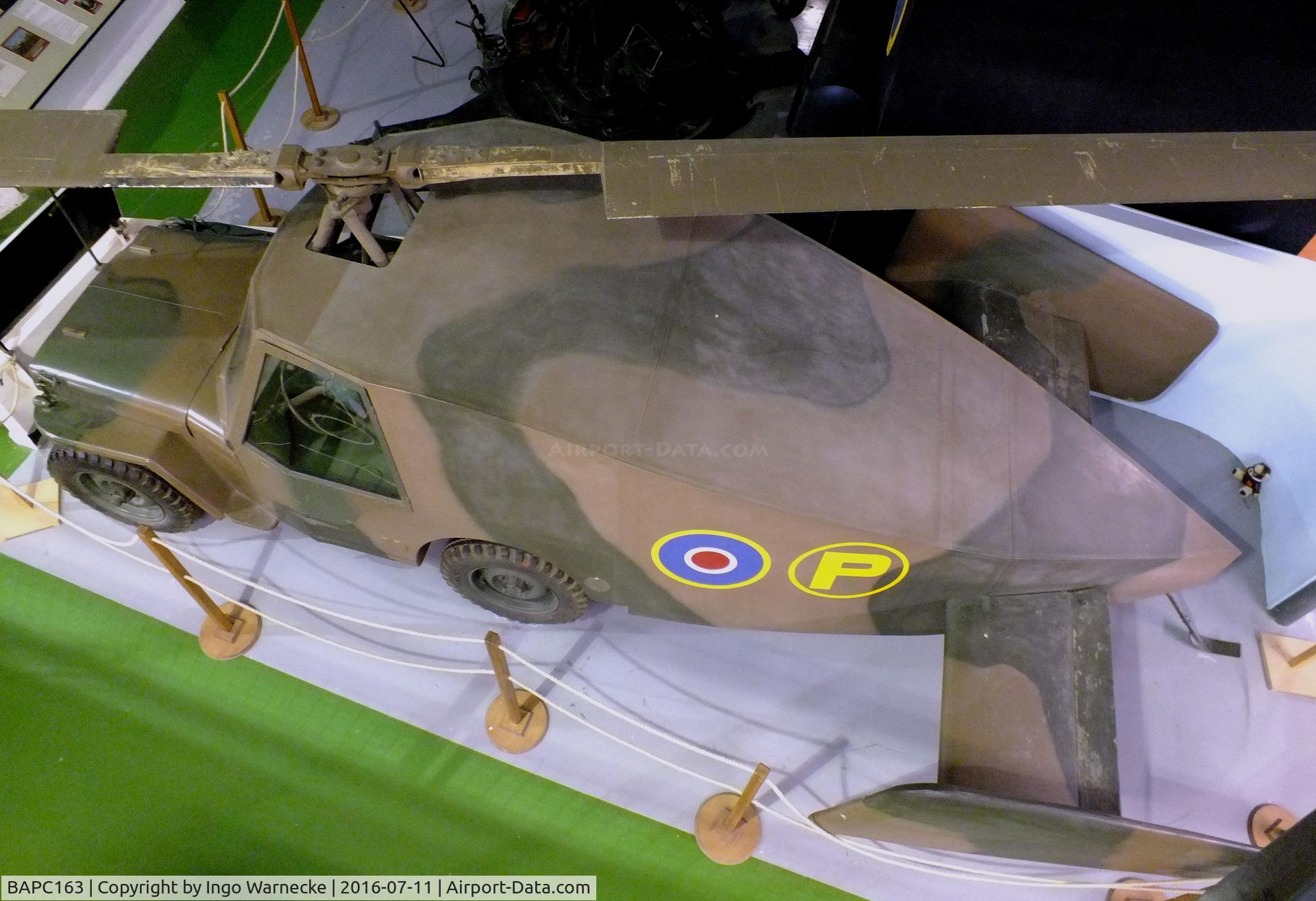 BAPC163, 1942 Hafner AFEE 10/42 Rotabuggy C/N BAPC.163, Hafner Rotabuggy / Malcolm Rotaplane / M.L. 10/42 Flying Jeep at the Museum of Army Flying, Middle Wallop