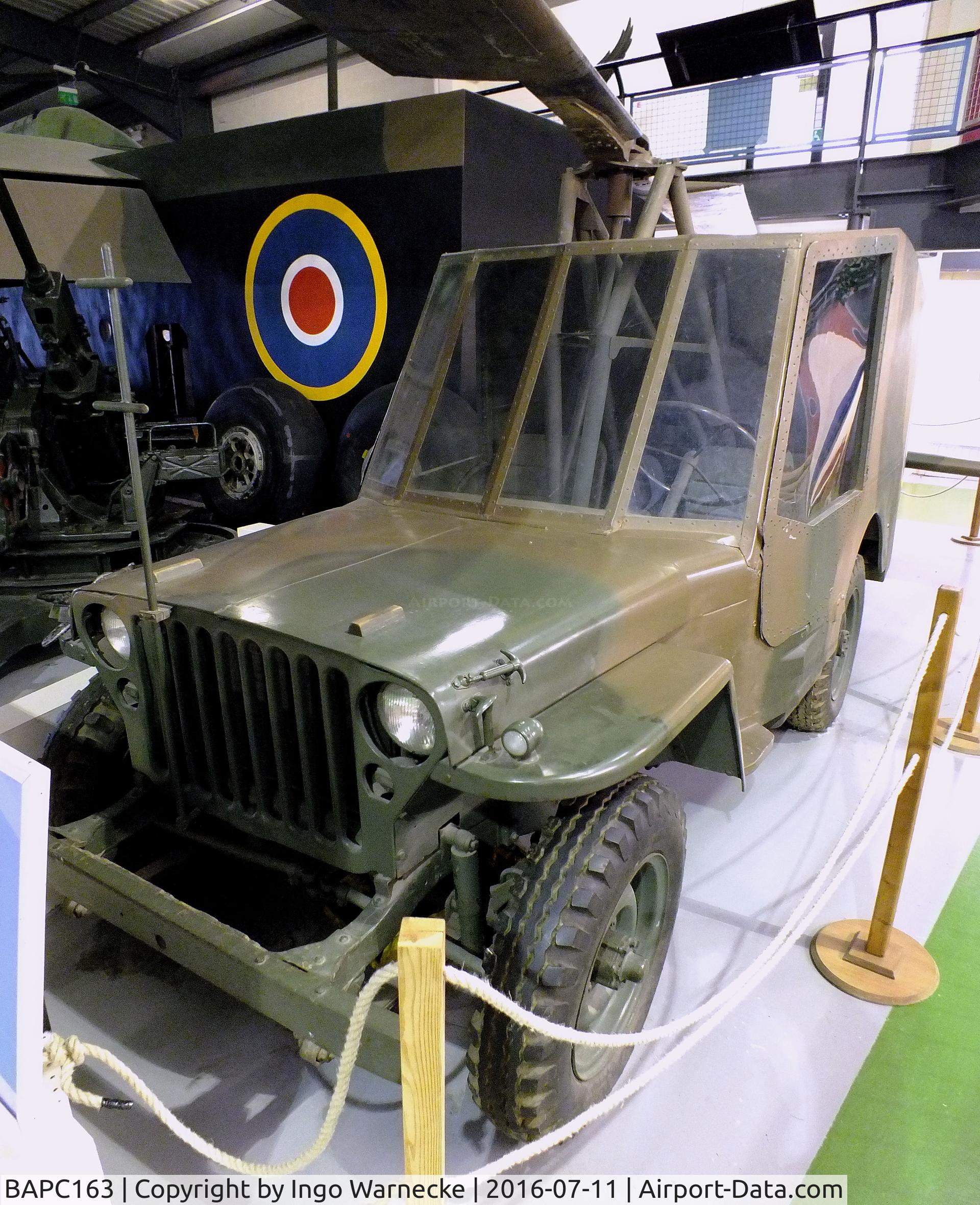 BAPC163, 1942 Hafner AFEE 10/42 Rotabuggy C/N BAPC.163, Hafner Rotabuggy / Malcolm Rotaplane / M.L. 10/42 Flying Jeep at the Museum of Army Flying, Middle Wallop