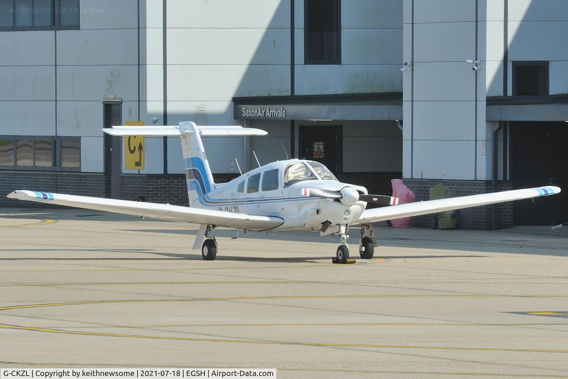 G-CKZL, Piper PA-28RT-201 Arrow IV C/N 28R-7918215, Parked at Norwich.