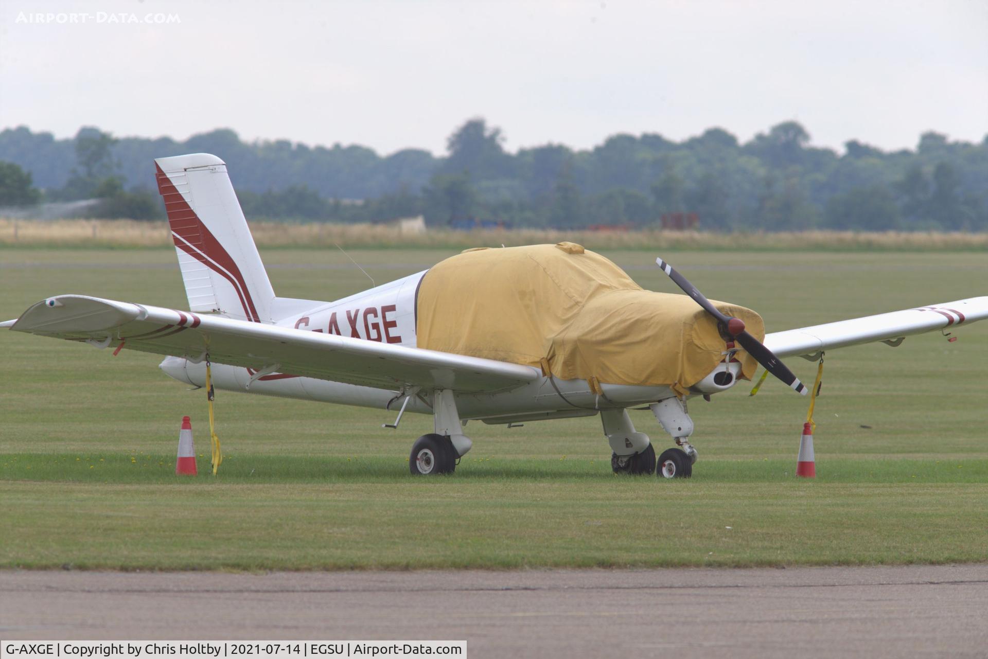 G-AXGE, 1969 Socata MS-880B Rallye Club C/N 1353, Elderly Socata Rallye Club parked and covered at Duxford Airfield, Cambs.