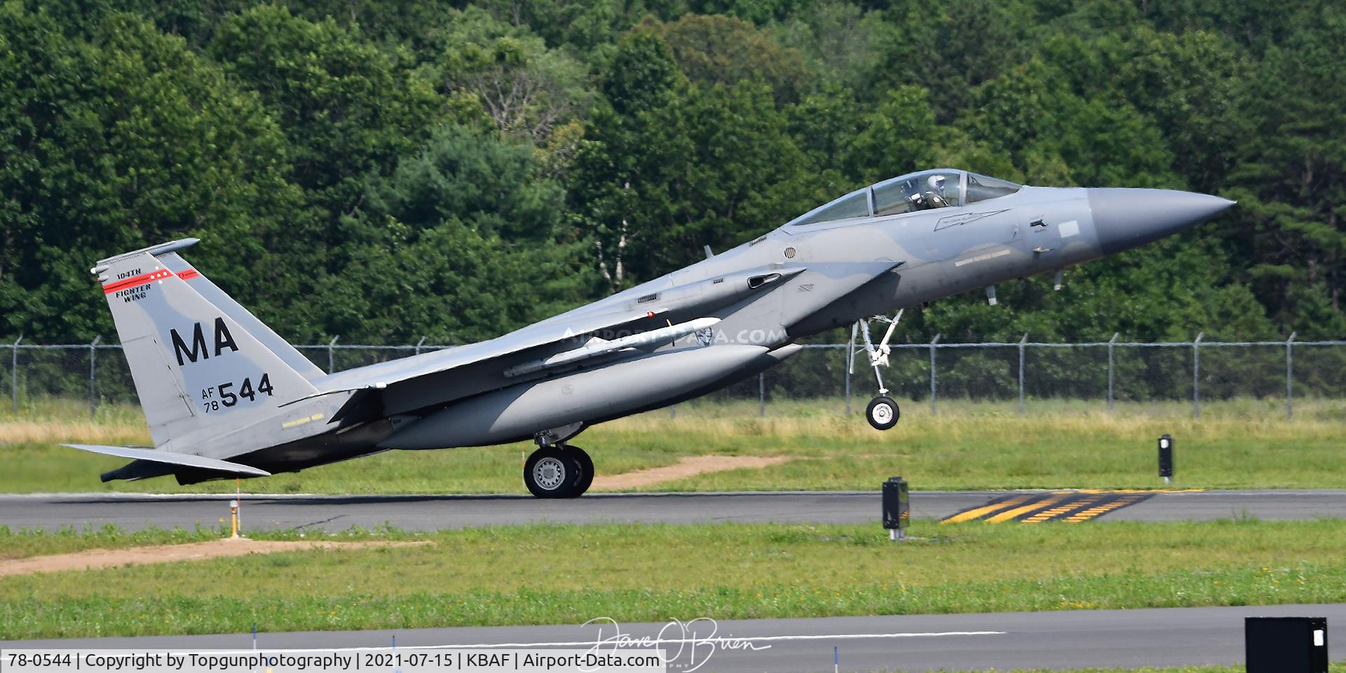 78-0544, McDonnell Douglas F-15C Eagle C/N 0535/C077, SLAM1 returning to base
