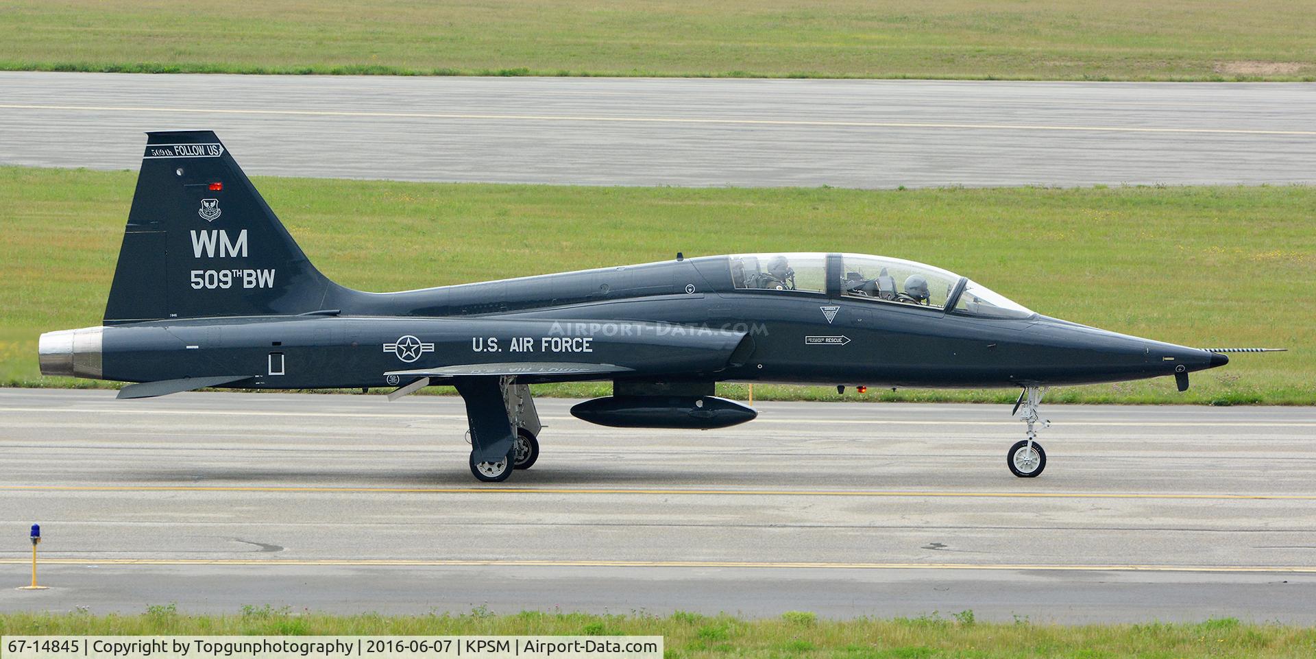 67-14845, 1967 Northrop T-38A Talon C/N T.6041, 509th BW returns to it's home, former Pease AFB.