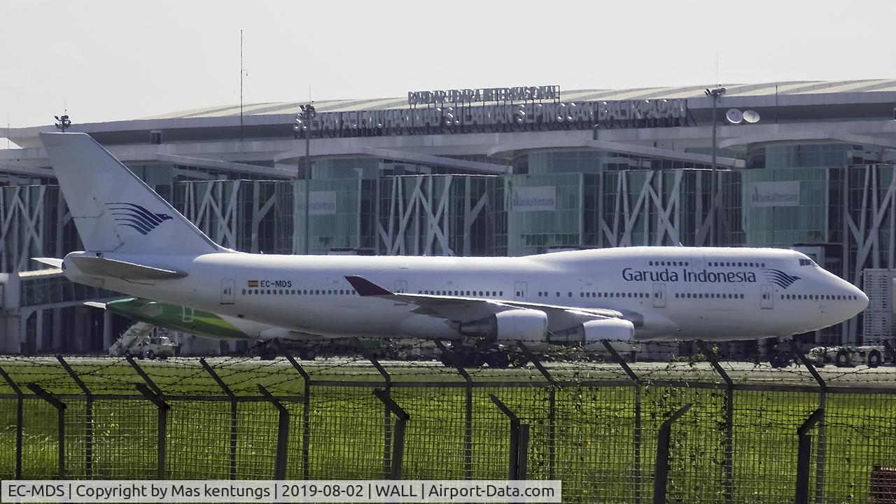 EC-MDS, 1998 Boeing 747-419 C/N 26910, This plane was leased to garuda Indonesia during hajj season
