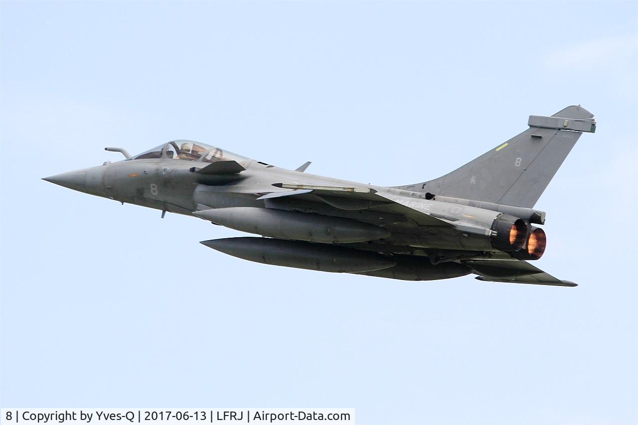 8, Dassault Rafale M C/N 8, Dassault Rafale M, Climbing from rwy 26, Landivisiau Naval Air Base (LFRJ) Tiger Meet 2017