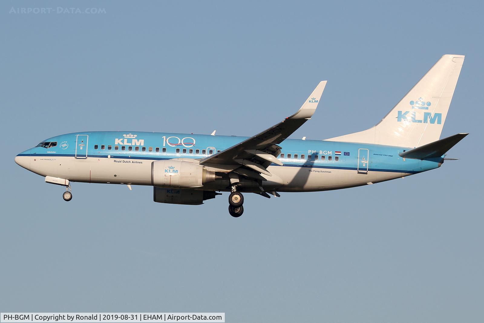 PH-BGM, 2011 Boeing 737-7K2 C/N 39255, at spl
