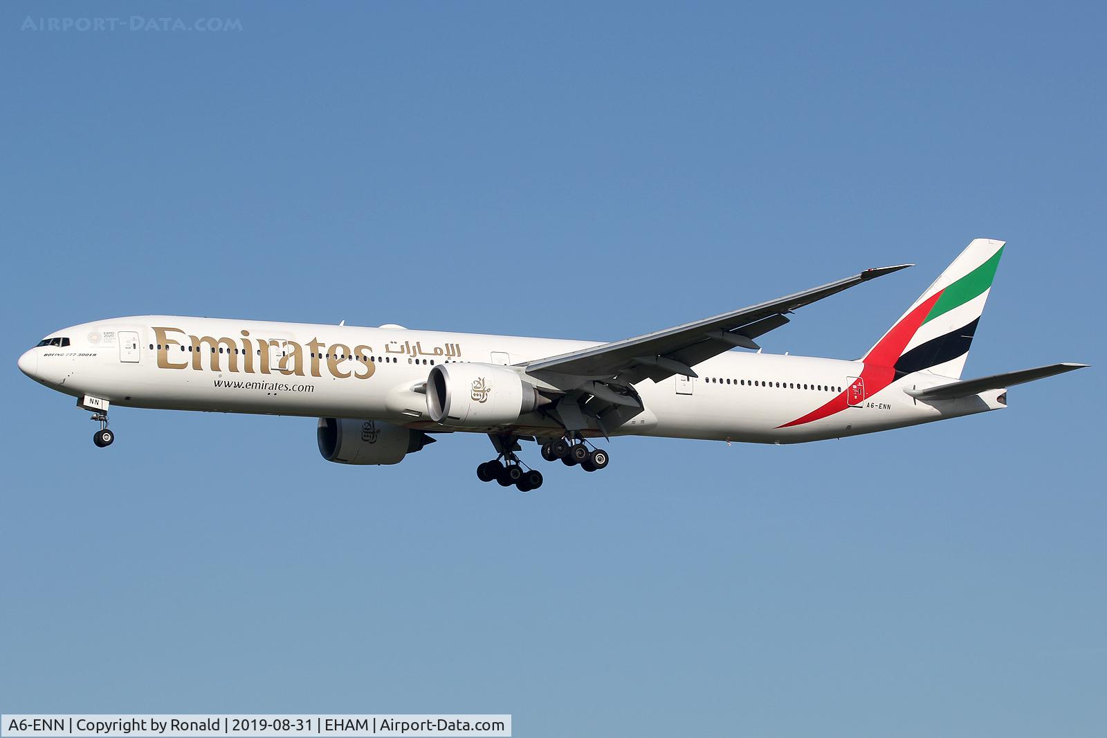 A6-ENN, 2014 Boeing 777-31H/ER C/N 41360, at spl