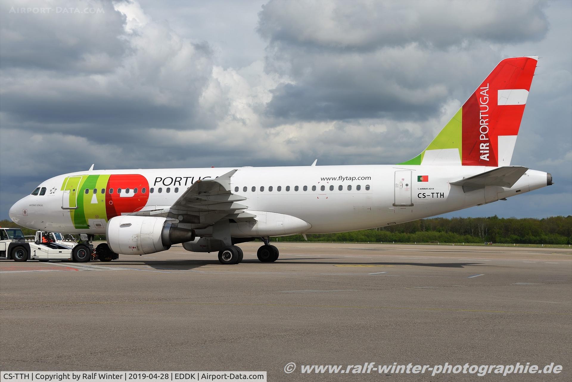 CS-TTH, 1998 Airbus A319-111 C/N 917, Airbus A319-111 - TP TAP TAP Air Portugal 'Antonio Sergio'' - 917 - CS-TTH - 28.04.2019 - CGN