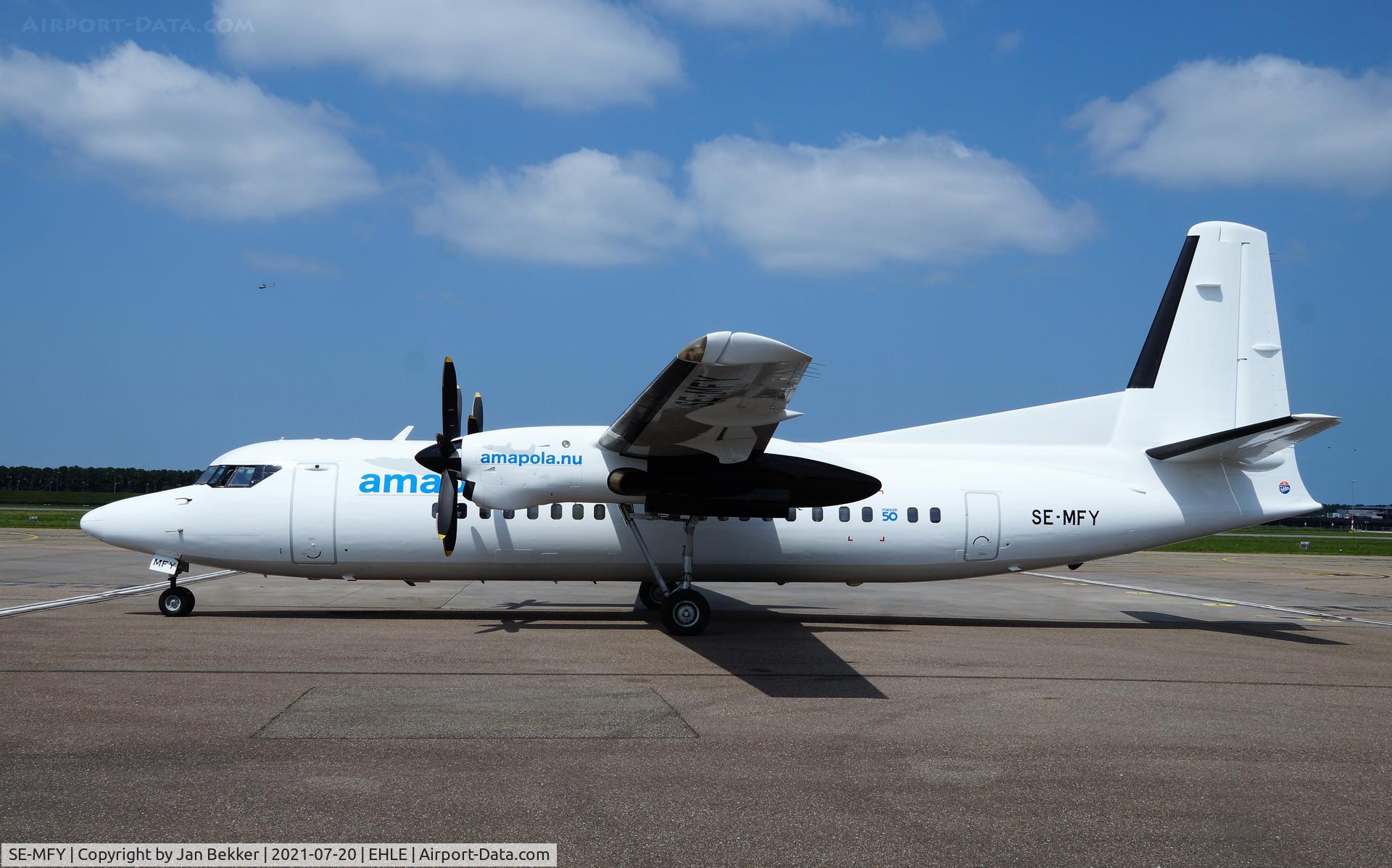 SE-MFY, 1987 Fokker 50 C/N 20109, Lelystad Airport just got a new livery