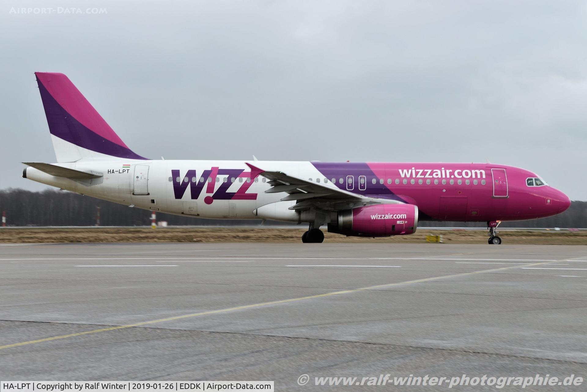 HA-LPT, 2009 Airbus A320-232 C/N 3807, Airbus A320-232 - W6 WZZ Wizz Air - 3807 - HA-LPT - 26.01.2019 - CGN