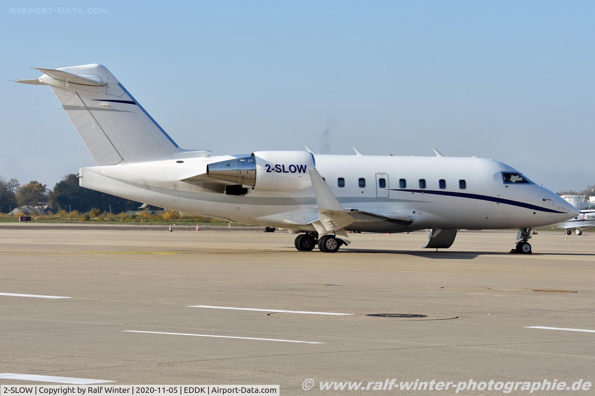 2-SLOW, 1999 Bombardier Challenger 604 (CL-600-2B16) C/N 5422, Bombardier CL-600-2B16 Challenger 604 - VLZ Volare Aviation - 5422 - 2-SLOW - 05.11.2020 - CGN