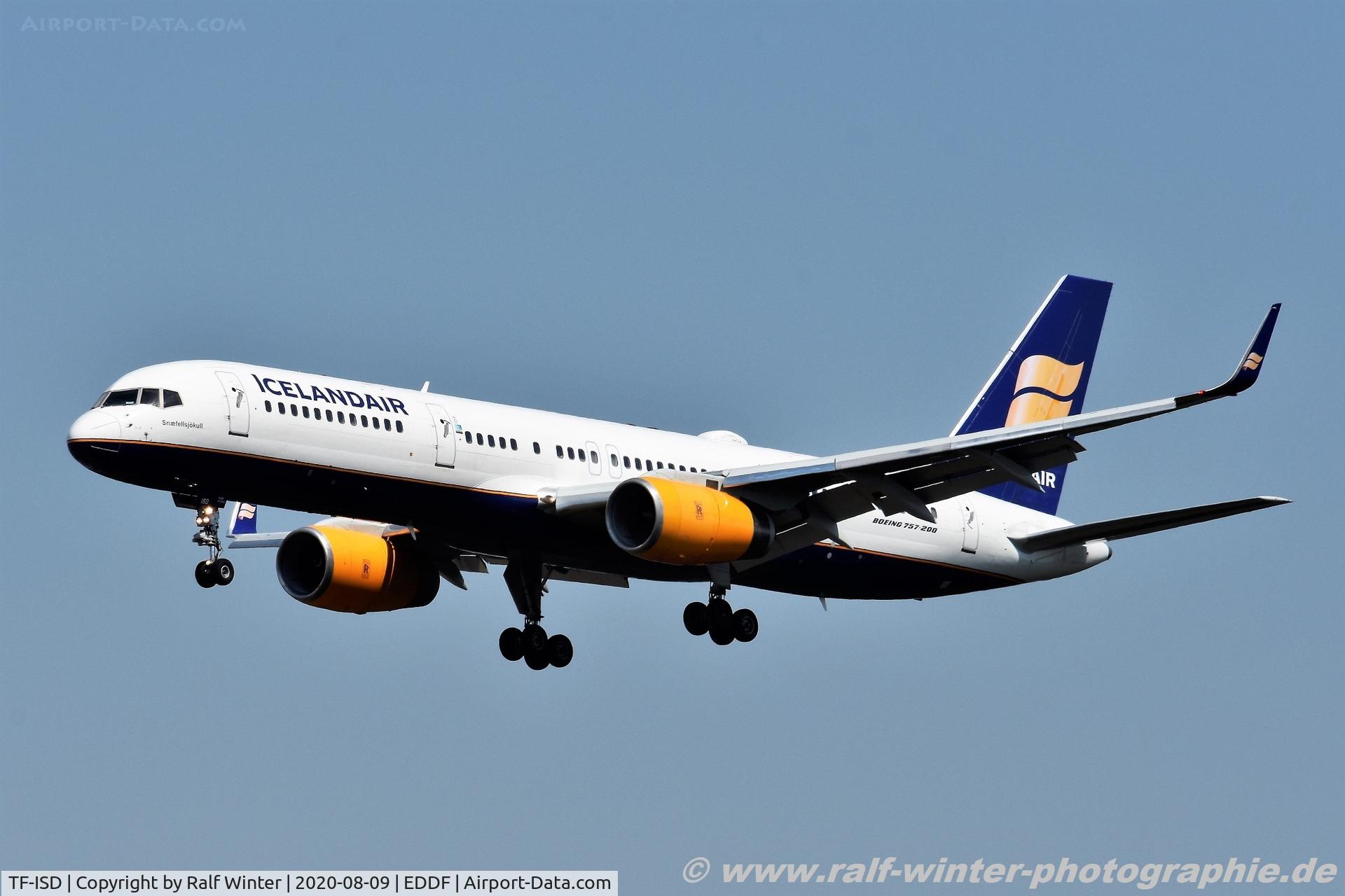 TF-ISD, 1991 Boeing 757-223 C/N 24596, Boeing 757-223(W) - FI ICE Icelandair 'Snæfellsjökull' - 24596 - TF-ISD - 09.08.2020 - FRA