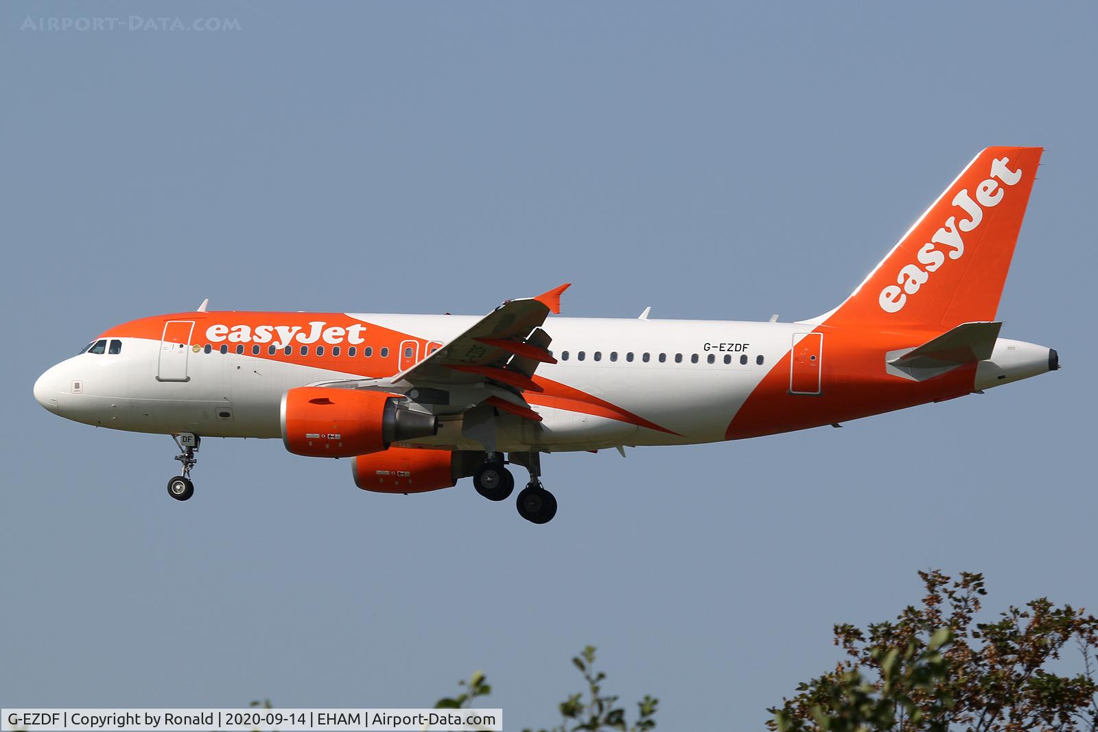 G-EZDF, 2008 Airbus A319-111 C/N 3432, at spl