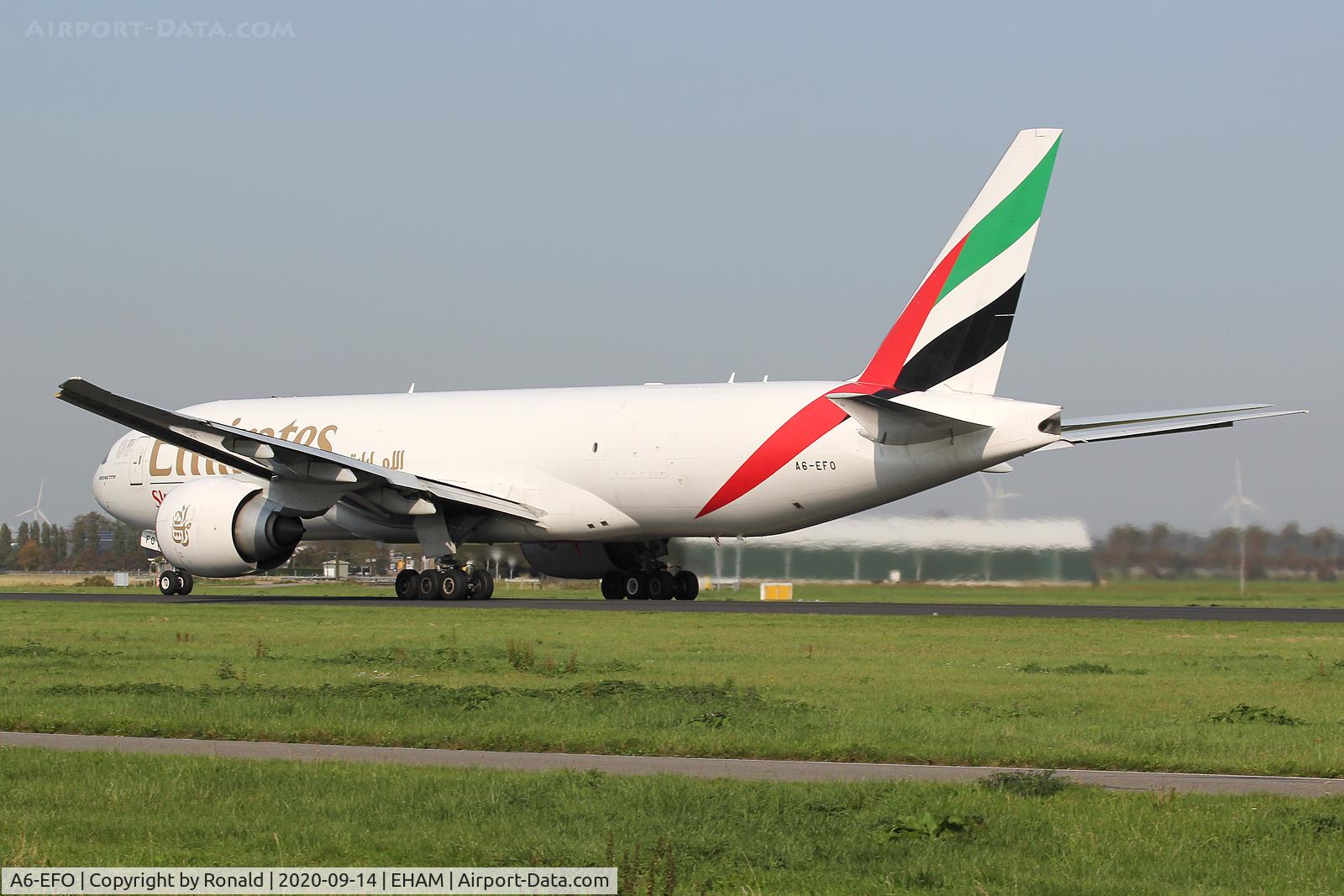 A6-EFO, 2014 Boeing 777-F1H C/N 42233, at spl