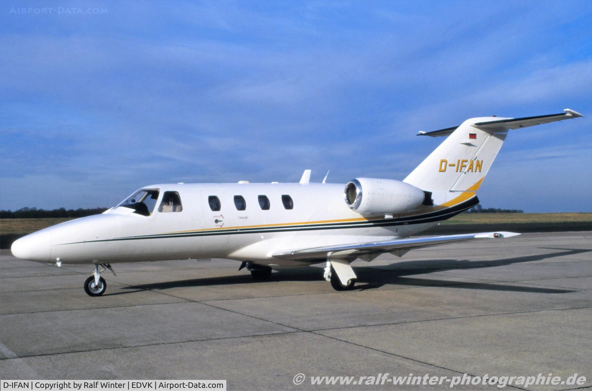 D-IFAN, 1997 Cessna 525 CitationJet C/N 525-0214, Cessna 525 CitationJet - Eagle Flight Service - 525-0214 - D-IFAN - 1998 - EDVK