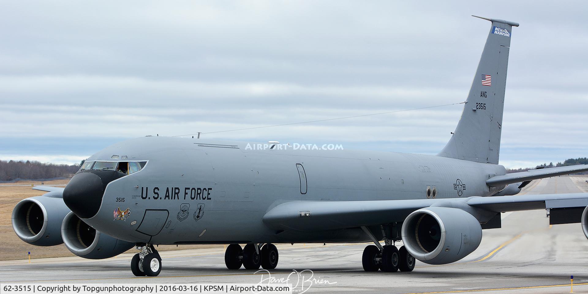 62-3515, 1962 Boeing KC-135R Stratotanker C/N 18498, PACK41 taxing up to RW34