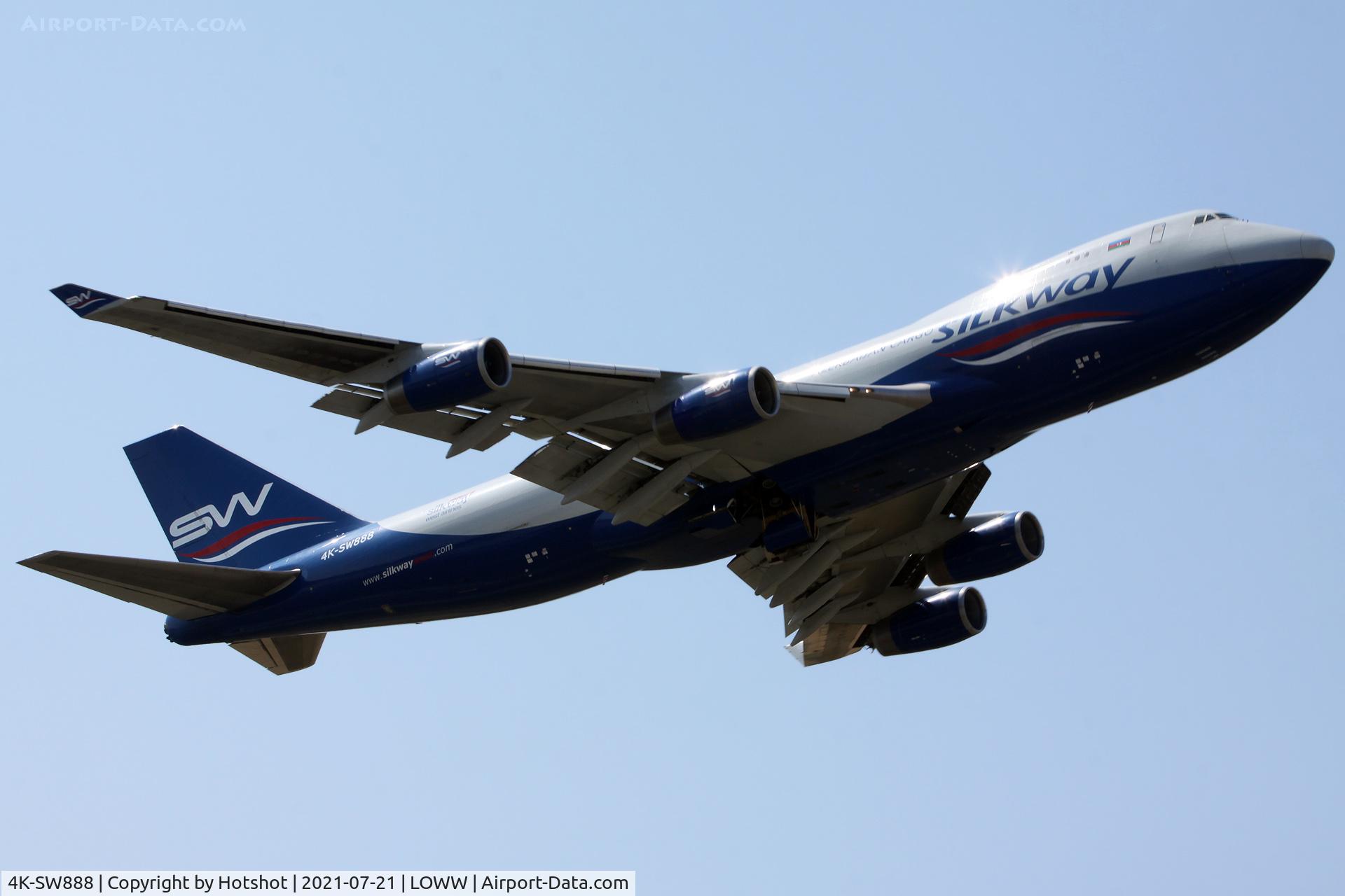 4K-SW888, 1999 Boeing 747-4R7F/SCD C/N 29730, Departing for the short hop to Milan, Italy