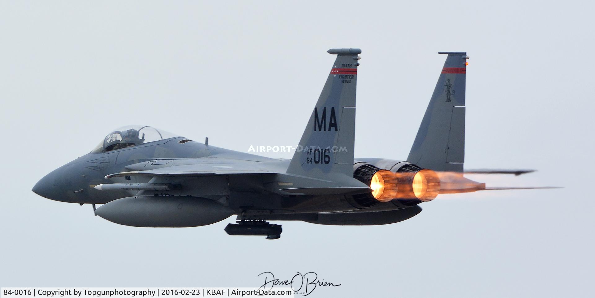 84-0016, 1984 McDonnell Douglas F-15C Eagle C/N 0926/C319, RAGE21 with the cans lit