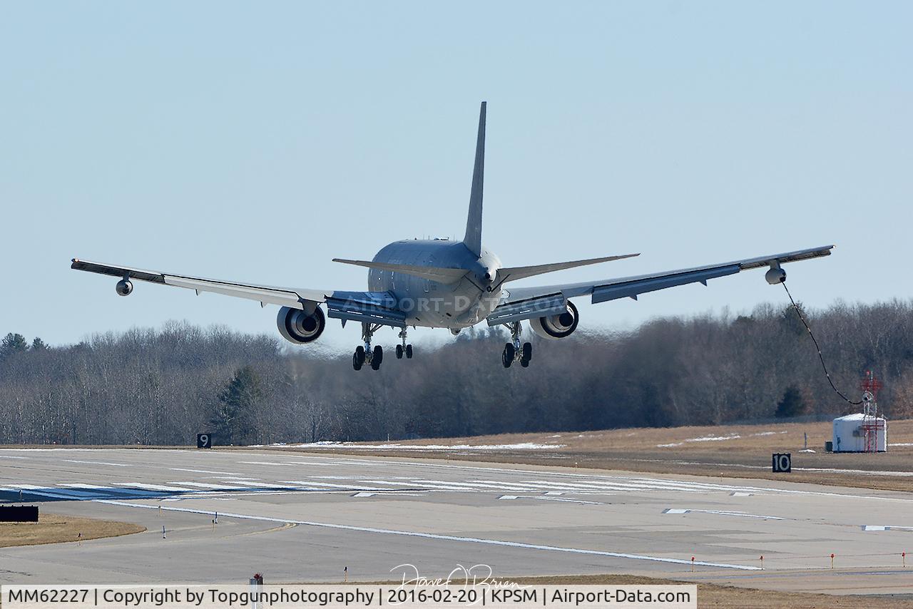 MM62227, 2005 Boeing KC-767A C/N 33687, tanker declaring an IFE for a refueling probe that wouldn't retract back in.
